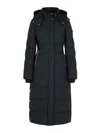Moose Knuckles Jocada Long Black Polyamide Blend Down Jacket In Black