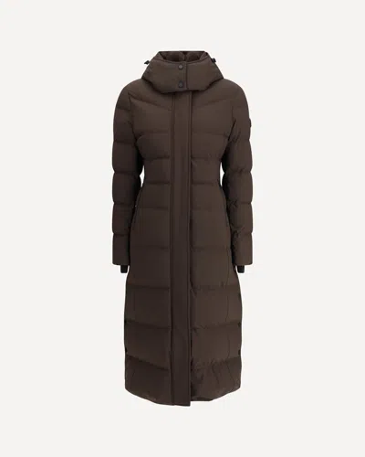 Moose Knuckles Hooded Padded Jocada Parka In Brown