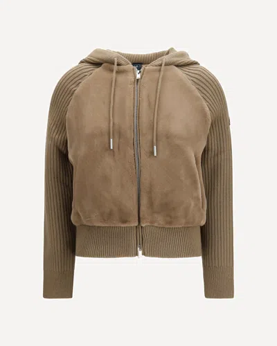 Moose Knuckles Junction Hoodie In Brown
