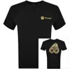 Moose Knuckles Keshi Gold T Shirt Black In Black