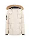 Moose Knuckles Kid's 3q Down Jacket In White