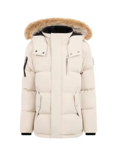 Moose Knuckles Kid's 3q Down Jacket In White