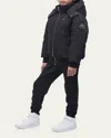 Moose Knuckles Kid's Bomber Jacket In Black