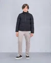 Moose Knuckles Kids Unisex King Down Shiny Puffer In Black