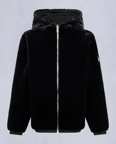 Moose Knuckles Kids Unisex Simcoe Reversible Bunny In Black