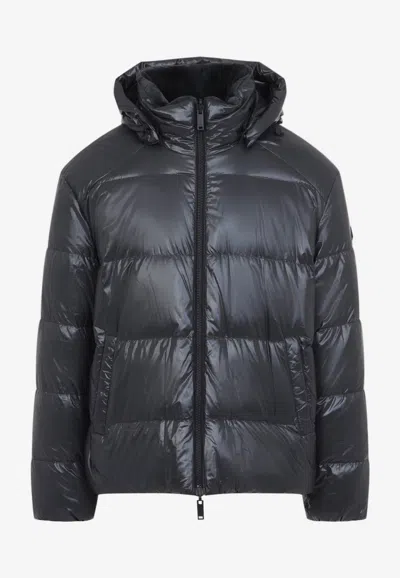 Moose Knuckles Kings Reversible Mini Puffer Down Jacket In Gray