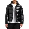 Moose Knuckles Kings Shiny Down Puffer In Black