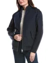 Moose Knuckles Knit Wool-blend Jacket In Black