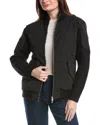 Moose Knuckles Knit Wool-blend Jacket In Black