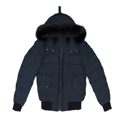 Pre-owned Moose Knuckles Ladriere Shearling Bomber 'navy/black Onyx' | Blue | Women's Size Xs