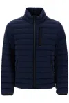 Moose Knuckles Quilted Stand-collar Puffer Jacket In Blue