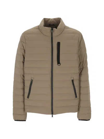 Moose Knuckles Laki Quilted Down Jacket In Gold