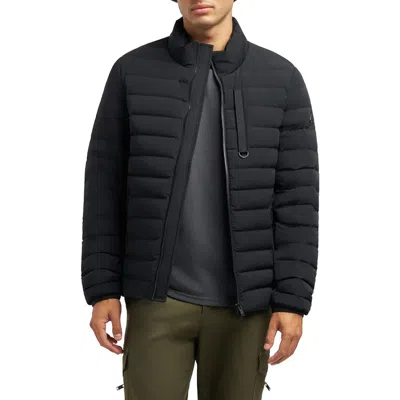 Moose Knuckles Laki Water Repellent Quilted Down Jacket In Black