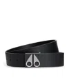 Moose Knuckles Logo Icon Belt In Black