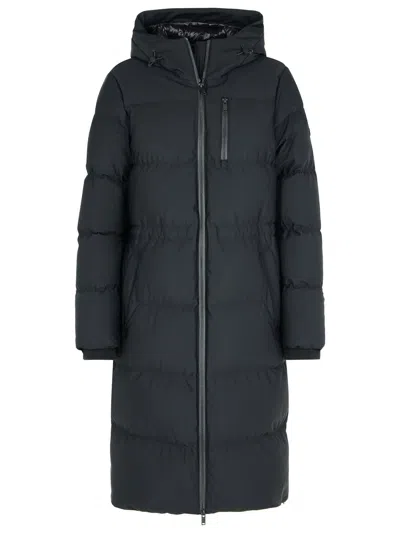 MOOSE KNUCKLES LENIN BLACK NYLON BLEND PARKA