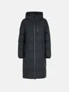 Moose Knuckles 'lenin' Black Nylon Blend Parka In Black