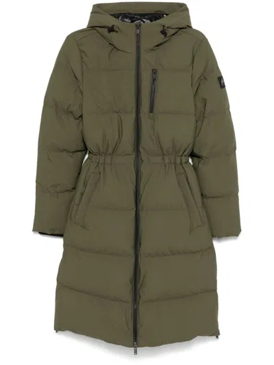 Moose Knuckles Lenin Parka Coat In Green