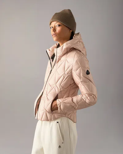 Moose Knuckles Lightweight Iceberg Quilt Down Jacket In Rosewood