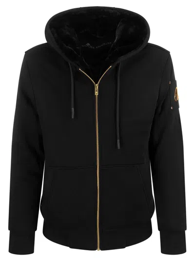 Moose Knuckles Linden Bunny - Hoodie In Black