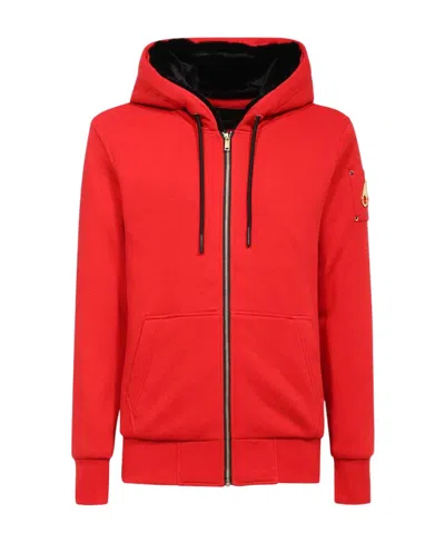 Moose Knuckles Linden Bunny Padded Hooded Jacket In Red