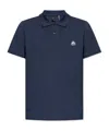 Moose Knuckles Everett Mens Polo Shirt In Blue
