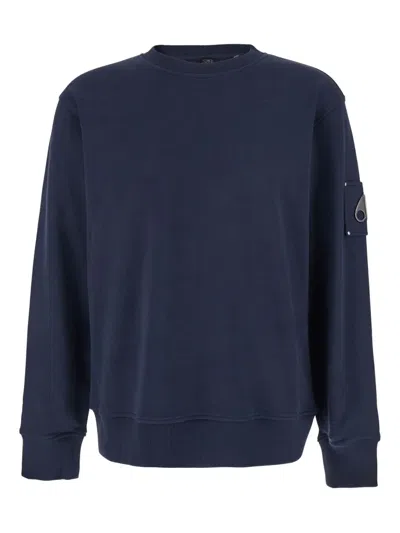 Moose Knuckles Logo-appliqué Sweatshirt In Blue