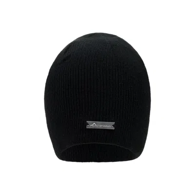 Pre-owned Moose Knuckles Logo Beanie 'black' | Men's Size Onesize