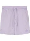 Moose Knuckles Logo-embroidered Cotton Track Shorts In Purple