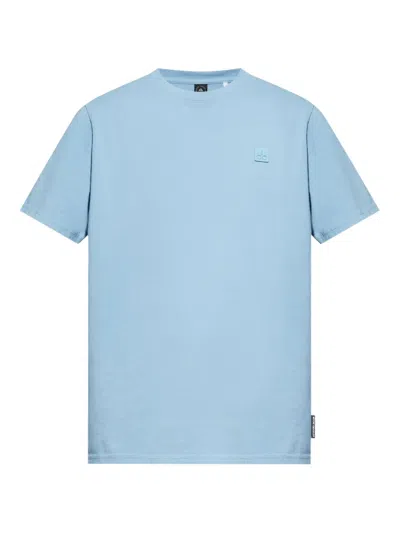 Moose Knuckles Logo-embroidered T-shirt In Blue