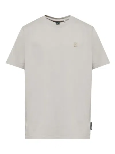 Moose Knuckles Logo-embroidered T-shirt In Grey
