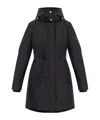 Moose Knuckles Logo-engraved Coat In Black