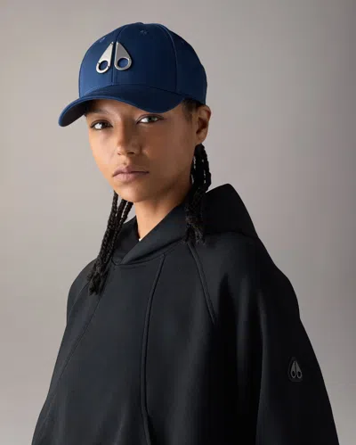 Moose Knuckles Logo Icon Baseball Cap In Nightfall