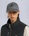 Moose Knuckles Logo Icon Cap In Gray