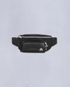Moose Knuckles Logo Monogram Waist Bag In Black