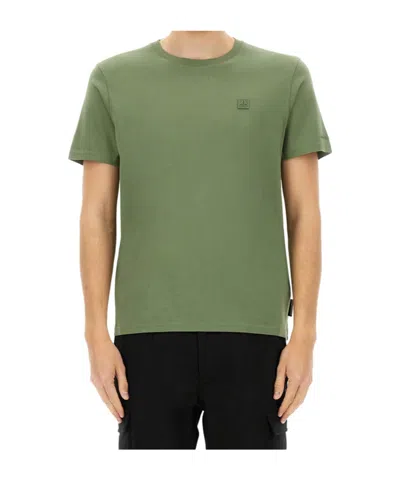 MOOSE KNUCKLES MOOSE KNUCKLES LOGO PATCH CREWNECK T-SHIRT