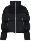Moose Knuckles Agate Drawstring Puffer Jacket In Black