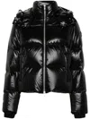 Moose Knuckles Logo-patch Jacket In Black