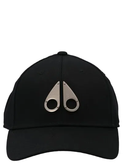 Moose Knuckles Logo Icon Cap In Black