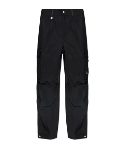 Moose Knuckles Logo Plaque Cargo Trousers In Black