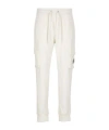 Moose Knuckles Logo Plaque Drawstring Cargo Pants In White