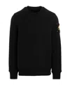Moose Knuckles Mens Black Hartsfield Brand-motif Cotton-jersey Sweatshirt In Black