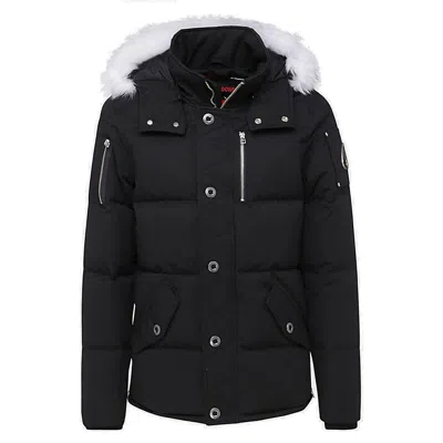 Moose Knuckles Black And White 3q Down Jacket