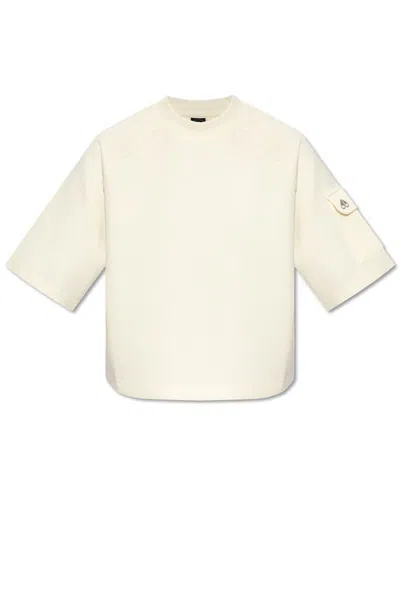 Moose Knuckles Logo-patch T-shirt In Beige