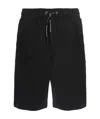 Moose Knuckles Logo-plaque Track Shorts In Black