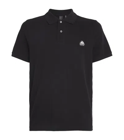 MOOSE KNUCKLES LOGO POLO SHIRT