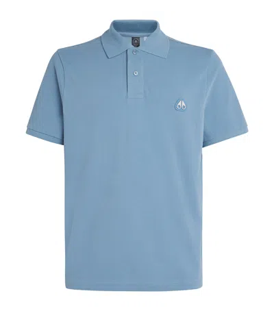 MOOSE KNUCKLES LOGO POLO SHIRT