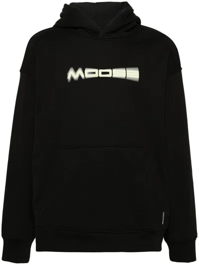 Moose Knuckles Logo-print Cotton Hoodie In Black