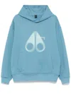 Moose Knuckles Logo-print Hoodie In Blue