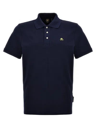 Moose Knuckles Logo  Shirt Polo Blue