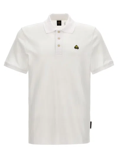 Moose Knuckles Logo  Shirt Polo White